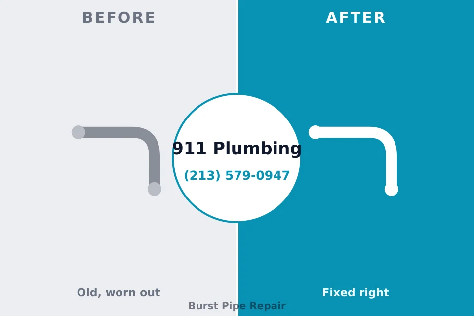 Before and after: plumbing company Sharpes, FL